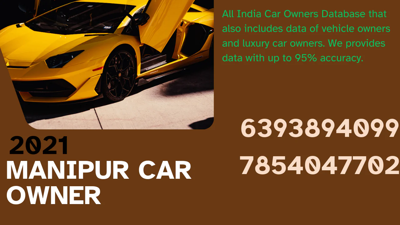 Manipur car owner database 2021