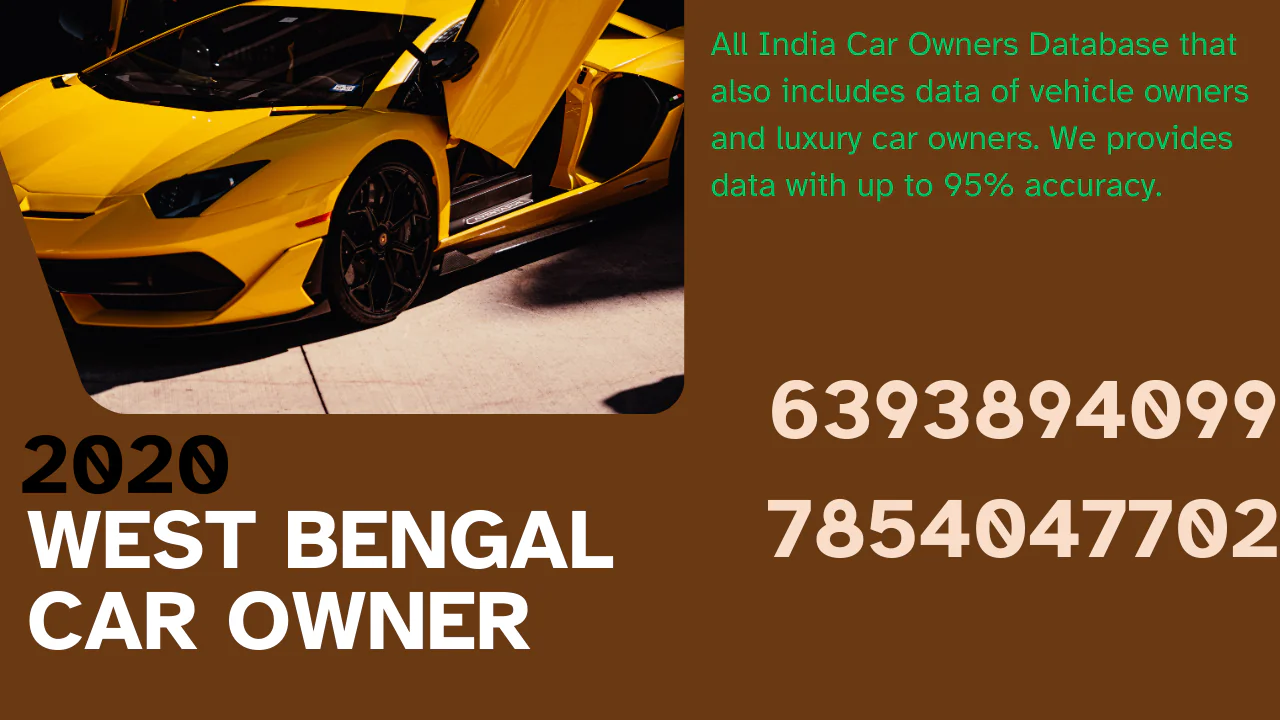 West Bengal car owner database 2020