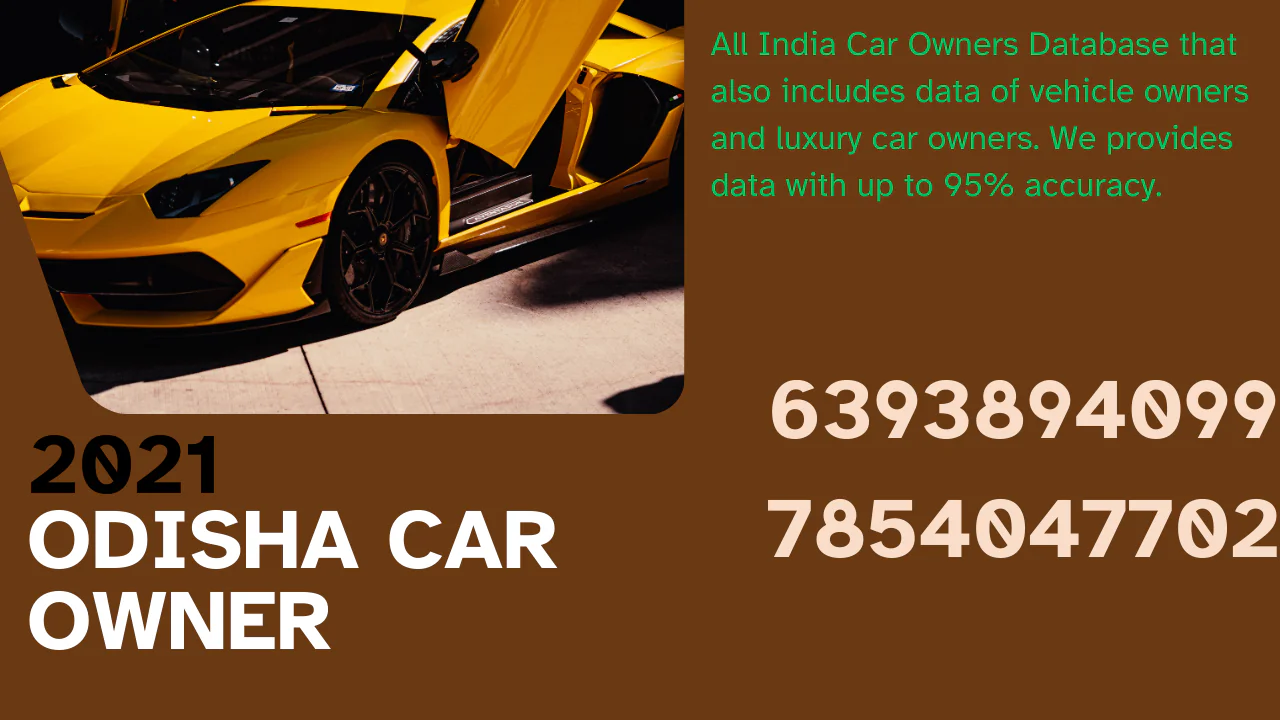 Odisha car owner database 2021