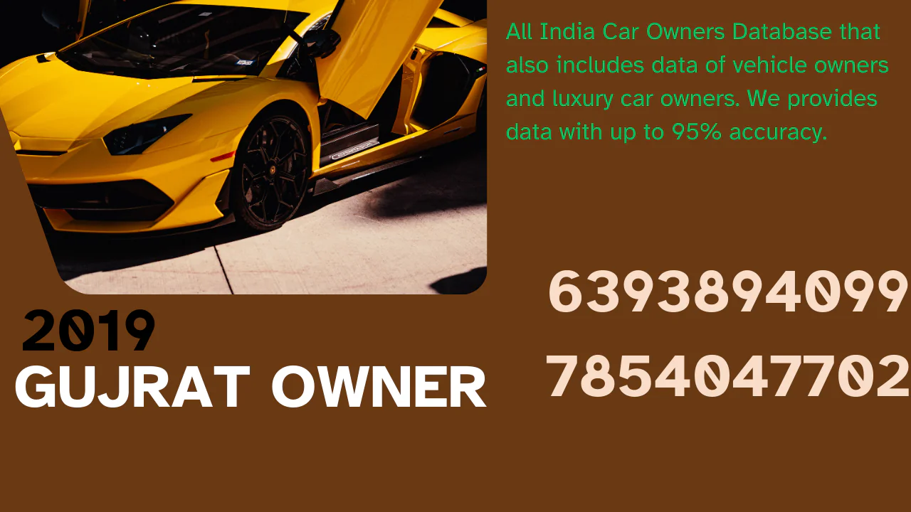 gujrat  car owner datbase 2019