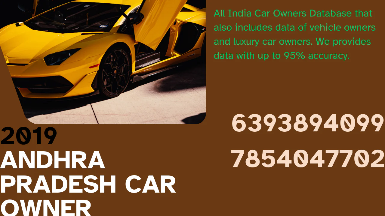andhra pradesh car owner database 2019