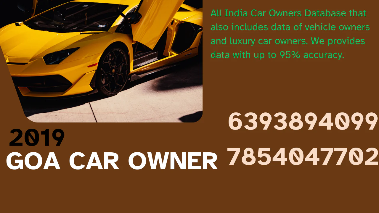goa car owner datbase 2019