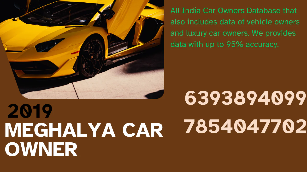Meghalaya car owner database 2019